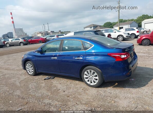 3N1AB7AP5KY304665 2019 NISSAN SENTRA Синий Панорамный вид салона 360°