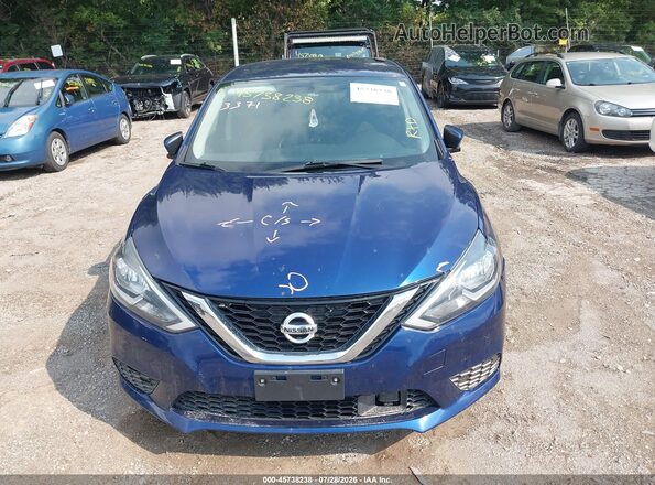 3N1AB7AP5KY304665 2019 NISSAN SENTRA Синий Вид спереди