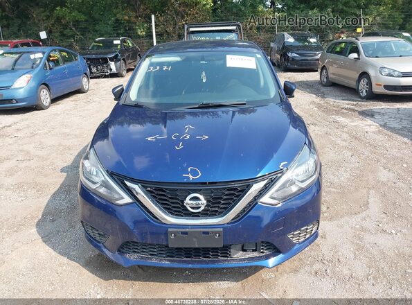 3N1AB7AP5KY304665 2019 NISSAN SENTRA Синий Вид щитка приборов