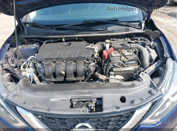 3N1AB7AP5KY304665 2019 NISSAN SENTRA Синий Вид сзади