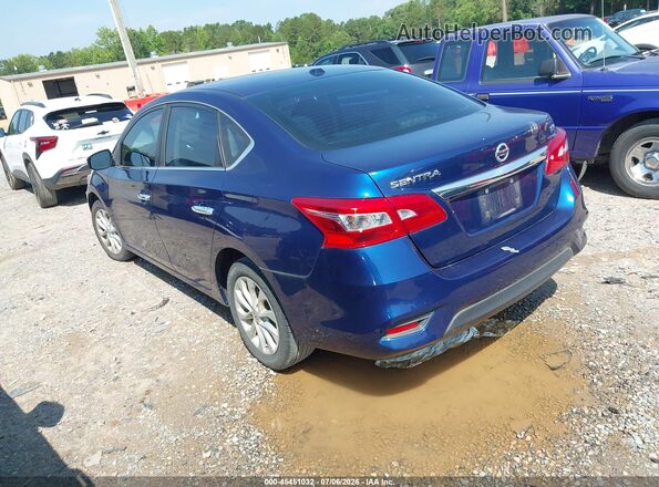 3N1AB7AP5KY309932 2019 NISSAN SENTRA Blue Tył lewy