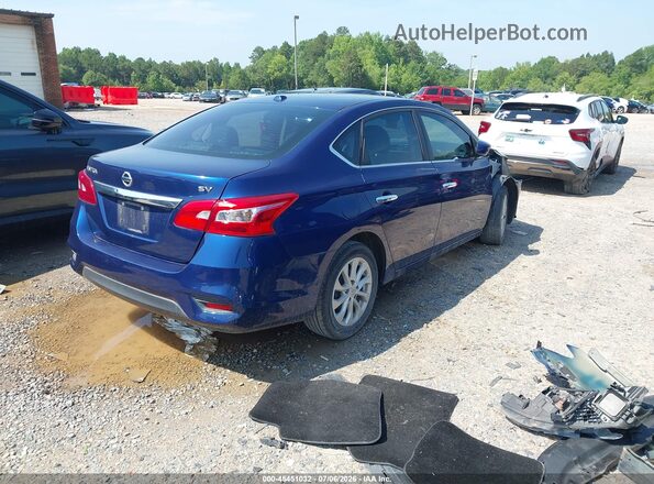 3N1AB7AP5KY309932 2019 NISSAN SENTRA Blue Tył prawy