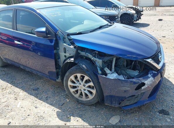 3N1AB7AP5KY309932 2019 NISSAN SENTRA Blue Widok z przodu