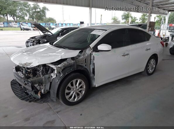 3N1AB7AP5KY313141 2019 NISSAN SENTRA White Front left