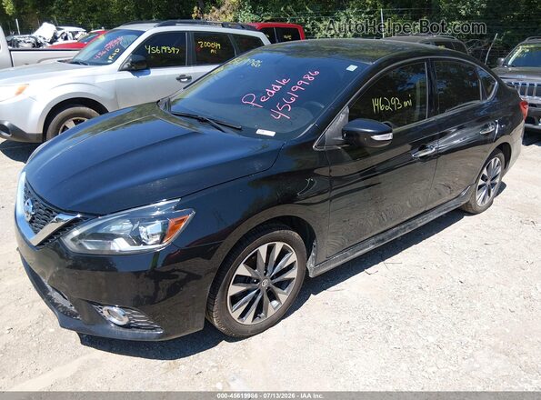 3N1AB7AP5KY313236 2019 NISSAN SENTRA Black Vista tres cuartos delantera izquierda