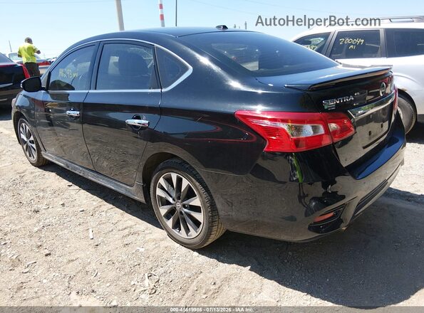 3N1AB7AP5KY313236 2019 NISSAN SENTRA Black Trasero izquierdo