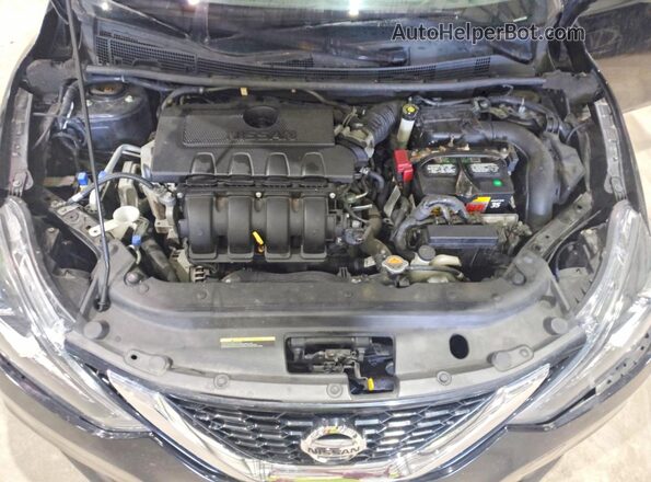 3N1AB7AP5KY314001 2019 NISSAN SENTRA Black Widok wnętrza z tyłu