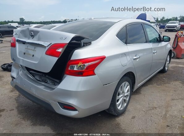 3N1AB7AP5KY320168 2019 NISSAN SENTRA Silver Rear right