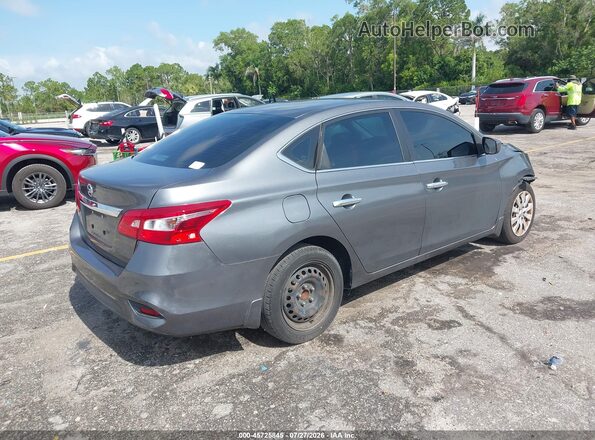 3N1AB7AP5KY324558 2019 NISSAN SENTRA Серый Задняя правая четверть