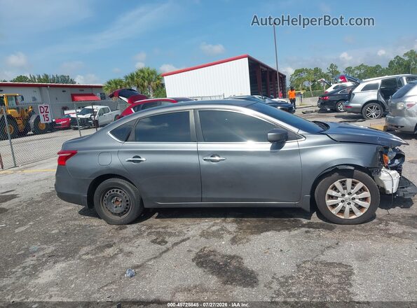 3N1AB7AP5KY324558 2019 NISSAN SENTRA Серый Вид задней части салона