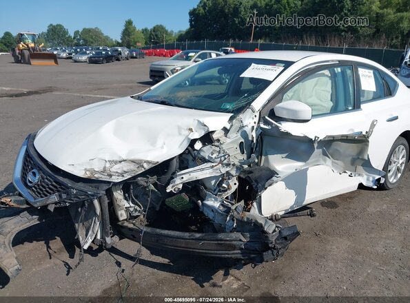 3N1AB7AP5KY332692 2019 NISSAN SENTRA White Դիմացի տեսք