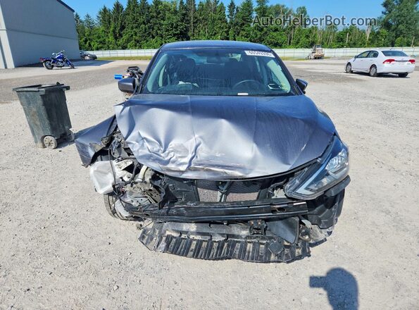 3N1AB7AP5KY335754 2019 NISSAN SENTRA Gray Widok z przodu