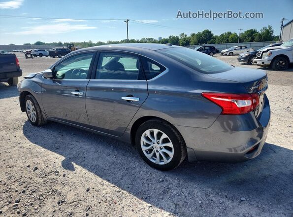3N1AB7AP5KY335754 2019 NISSAN SENTRA Gray Tył lewy