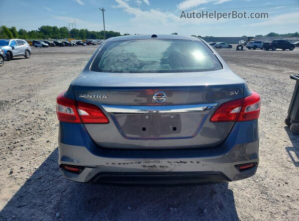 3N1AB7AP5KY335754 2019 NISSAN SENTRA Gray Widok z tyłu