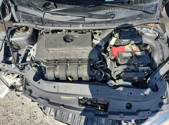 3N1AB7AP5KY335754 2019 NISSAN SENTRA Gray Widok wnętrza z tyłu