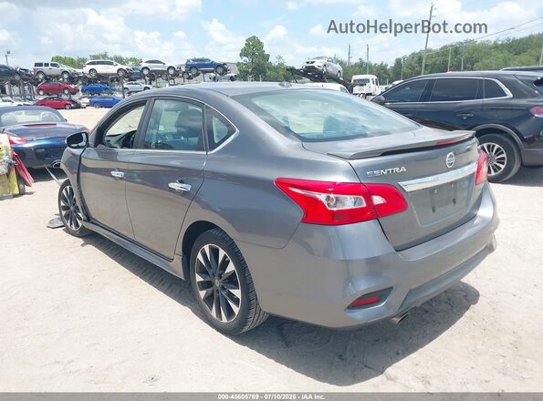 3N1AB7AP5KY365658 2019 NISSAN SENTRA Gray Задня ліва чверть