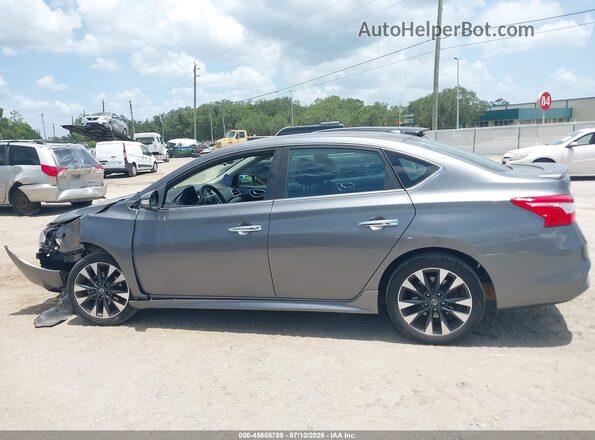 3N1AB7AP5KY365658 2019 NISSAN SENTRA Gray Панорамний вид салону 360°