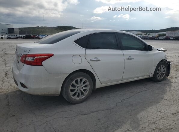 3N1AB7AP5KY370505 2019 NISSAN SENTRA Белый Задняя правая четверть