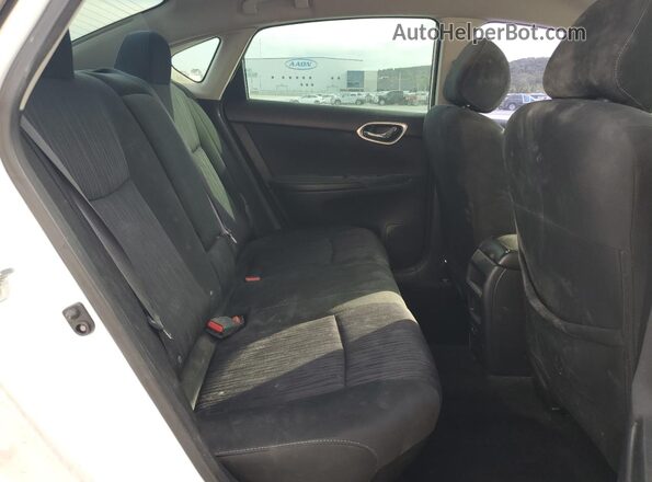 3N1AB7AP5KY370505 2019 NISSAN SENTRA Белый Вид задних сидений