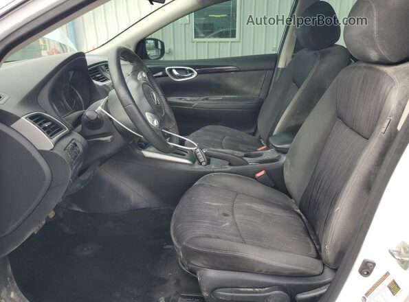 3N1AB7AP5KY370505 2019 NISSAN SENTRA Белый Вид салона спереди