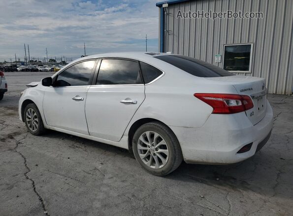 3N1AB7AP5KY370505 2019 NISSAN SENTRA Белый Задняя левая четверть