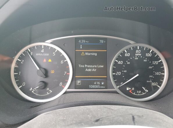 3N1AB7AP5KY370505 2019 NISSAN SENTRA Белый Вид щитка приборов