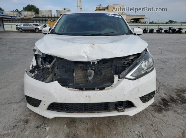 3N1AB7AP5KY370505 2019 NISSAN SENTRA Белый Вид спереди