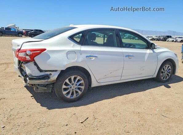 3N1AB7AP5KY374988 2019 NISSAN SENTRA White Trasero derecho