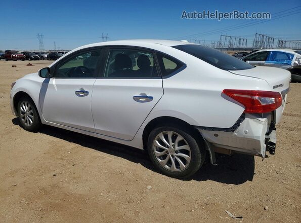 3N1AB7AP5KY374988 2019 NISSAN SENTRA White Trasero izquierdo
