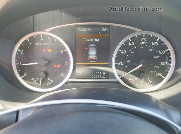 3N1AB7AP5KY374988 2019 NISSAN SENTRA White Vista del cuadro de instrumentos