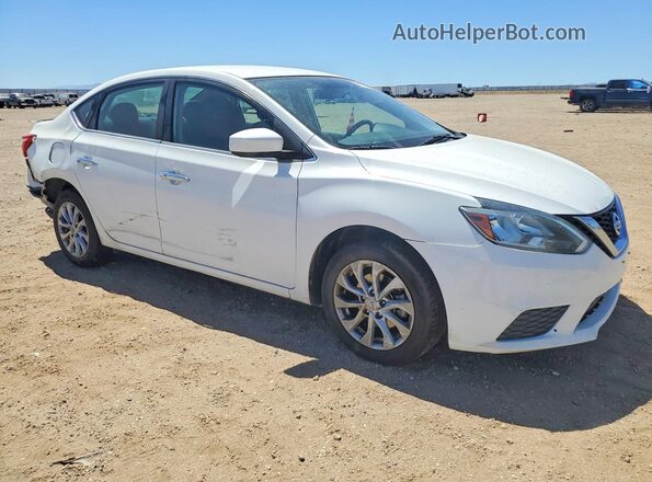 3N1AB7AP5KY374988 2019 NISSAN SENTRA White Delantero derecho