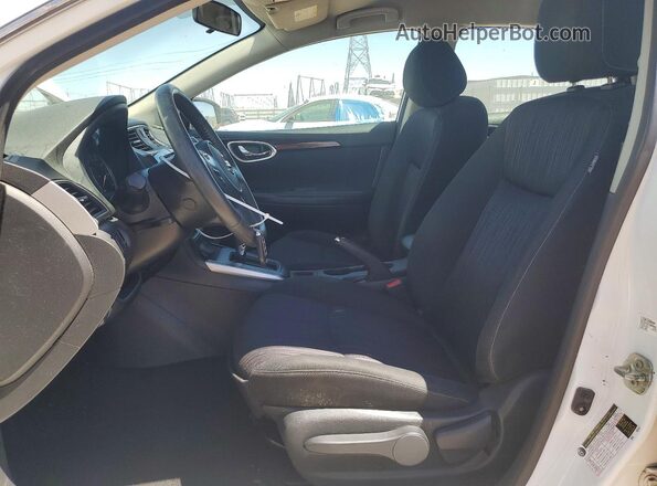3N1AB7AP5KY374988 2019 NISSAN SENTRA White Vista interior delantera