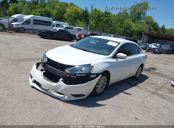 3N1AB7AP5KY378538 2019 NISSAN SENTRA White Front left