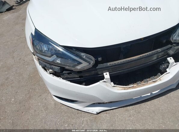 3N1AB7AP5KY378538 2019 NISSAN SENTRA White Front view