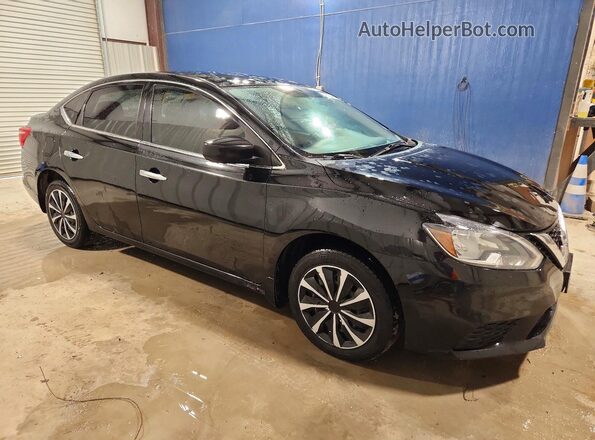 3N1AB7AP5KY389085 2019 NISSAN SENTRA Black Przód prawy