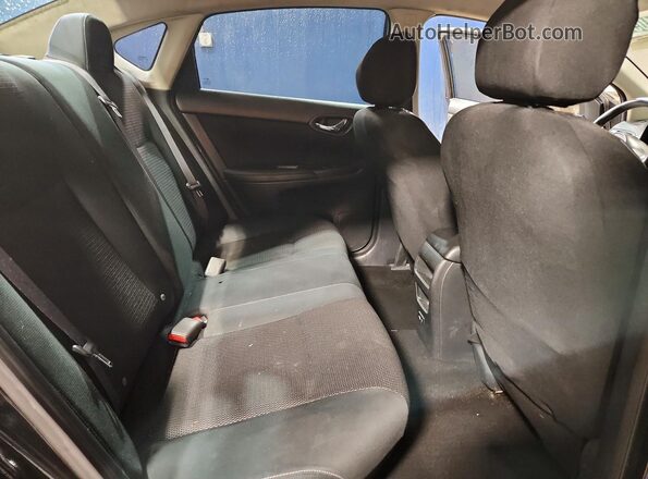 3N1AB7AP5KY389085 2019 NISSAN SENTRA Black Widok tylnych siedzeń