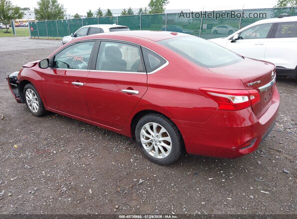3N1AB7AP5KY398577 2019 NISSAN SENTRA Красный Задняя левая четверть