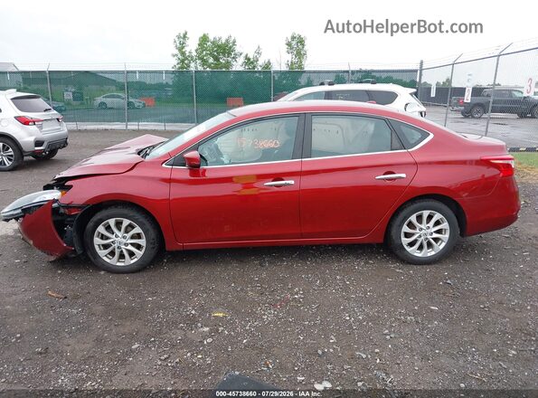3N1AB7AP5KY398577 2019 NISSAN SENTRA Красный Панорамный вид салона 360°