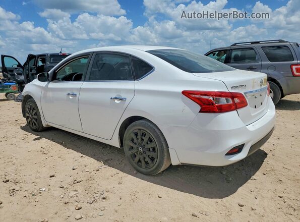 3N1AB7AP5KY409710 2019 NISSAN SENTRA White Հետևի ձախ