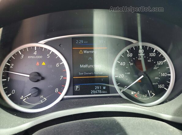 3N1AB7AP5KY409710 2019 NISSAN SENTRA White Սարքավորումների վահանակի տեսք