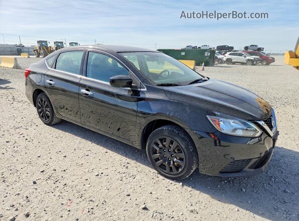 3N1AB7AP5KY443632 2019 NISSAN SENTRA Black Առջևի աջ