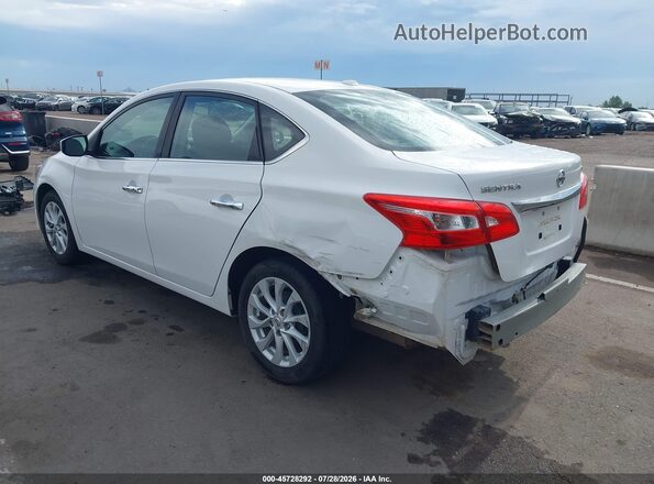 3N1AB7AP5KY456560 2019 NISSAN SENTRA White Հետևի ձախ
