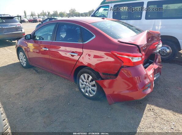 3N1AB7AP6GL655606 2016 NISSAN SENTRA Red უკანა მარცხენა