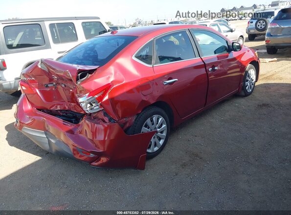 3N1AB7AP6GL655606 2016 NISSAN SENTRA Red უკანა მარჯვენა