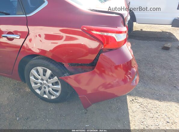 3N1AB7AP6GL655606 2016 NISSAN SENTRA Red ხელსაწყოთა პანელის ხედი