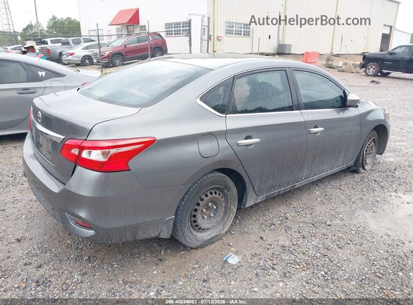 3N1AB7AP6GL682997 2016 NISSAN SENTRA Gray Trasero derecho