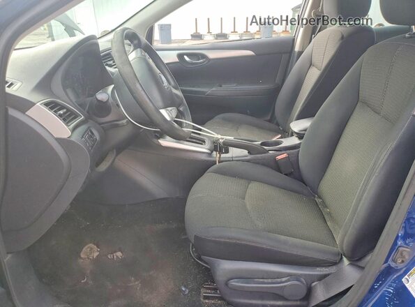 3N1AB7AP6GY218157 2016 NISSAN SENTRA Синий Вид салона спереди