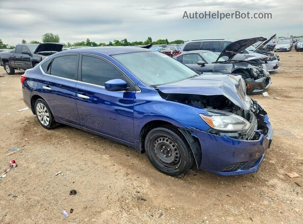 3N1AB7AP6GY236402 2016 NISSAN SENTRA Blue Передня права чверть