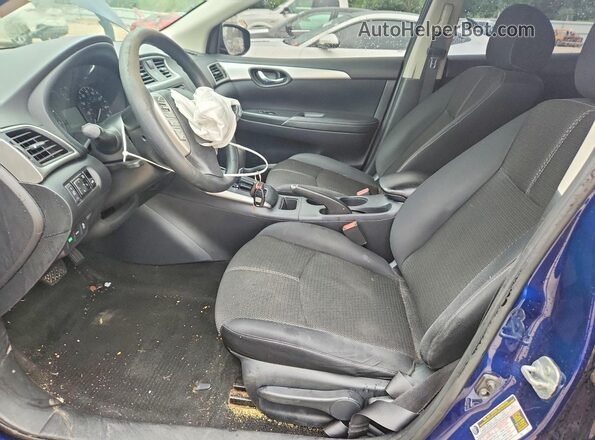 3N1AB7AP6GY236402 2016 NISSAN SENTRA Blue Вид салону спереду