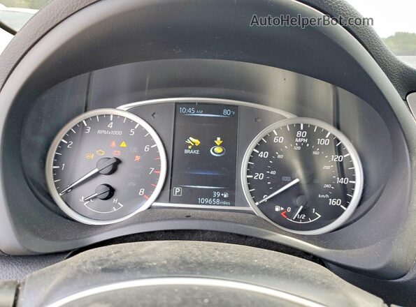 3N1AB7AP6GY257251 2016 NISSAN SENTRA Black Вид щитка приладів